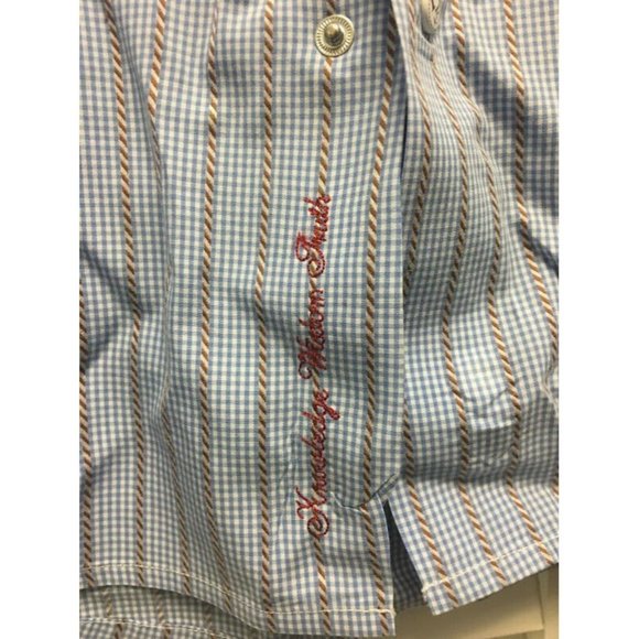 ROBERT GRAHAM EST.01 MENS SHIRT 41/16 BLUE CHECK EUC LONG SLEEVE 100% COTTON - Picture 5 of 10